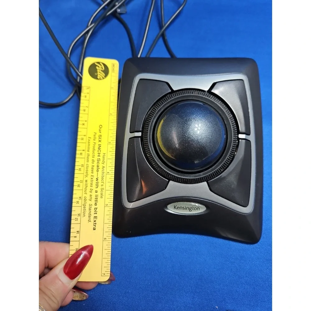 Kensington Expert Mouse Trackball K64325 Wired USB 4-Button Scroll Ring Tested